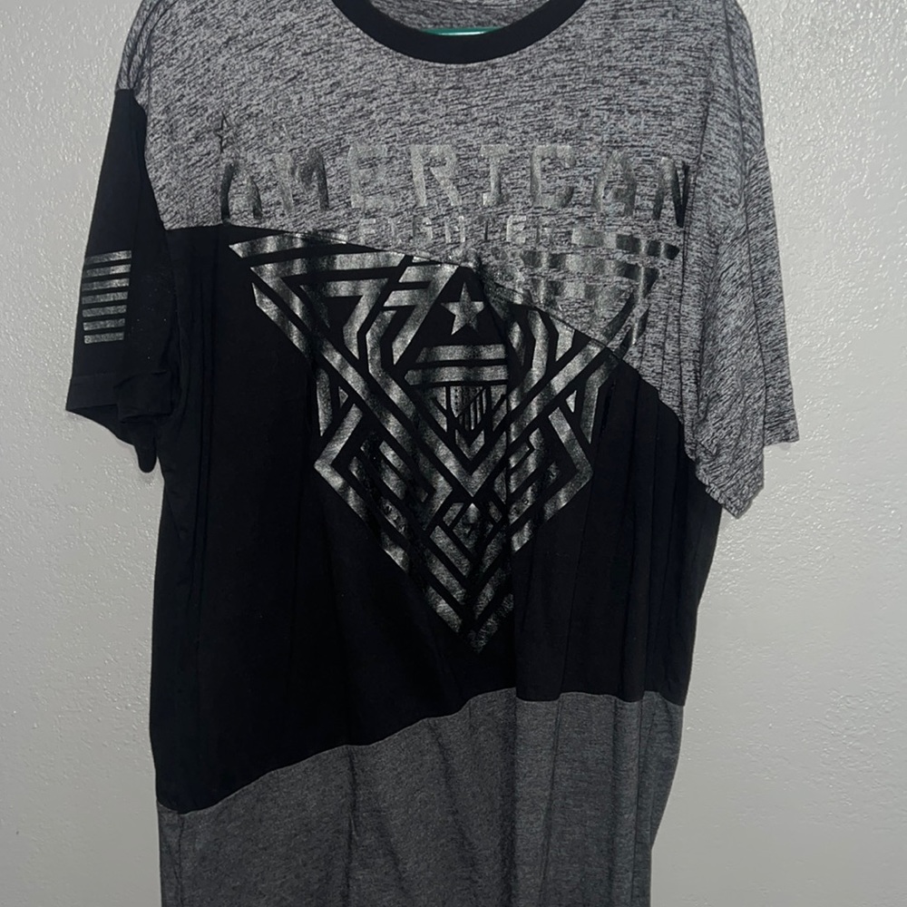 Black and gray American fighter